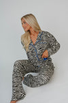 Loose Button Up Pajama Top