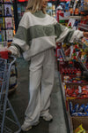 Colorblock Wide Leg Sweatpant