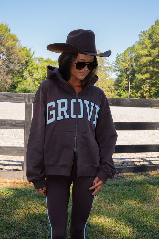 Double Zip Up Sweatshirt