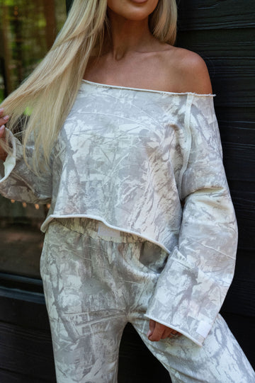 Off Shoulder Sweatshirt