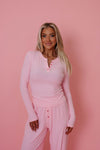 Fitted Henley Pajama Top