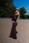 Foldover Wide Leg Pant