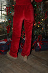 Velour Wide Leg Pant