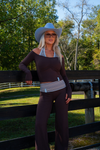 Long Sleeve Halter Top