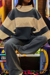 Colorblock Mockneck Sweatshirt