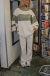 Colorblock Wide Leg Sweatpant