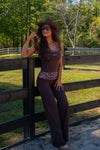 Foldover Wide Leg Pant