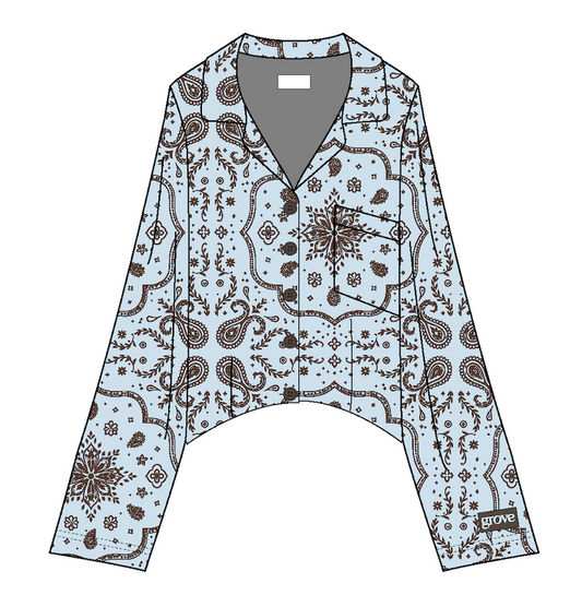 Loose Button Up Pajama Top