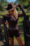 Long Sleeve Halter Top