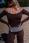 Long Sleeve Halter Top