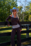 Long Sleeve Halter Top
