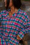 Loose Button Up Pajama Top