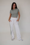 Colorblock Wide Leg Sweatpant