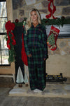Flannel Button Up Pajama Top