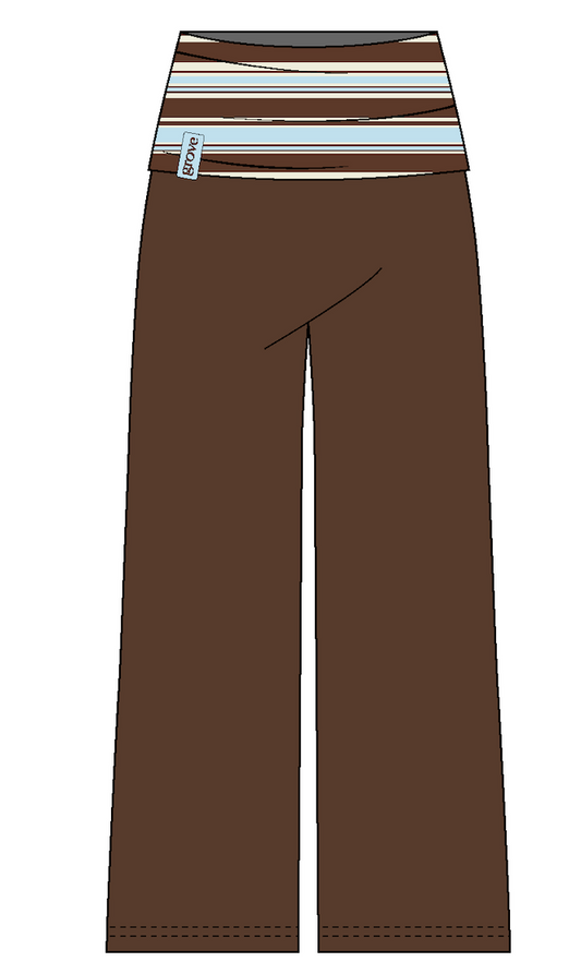 Foldover Wide Leg Pant