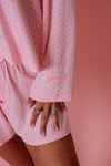 Loose Button Up Pajama Top
