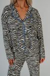 Loose Button Up Pajama Top
