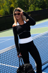 Long Sleeve Halter Top