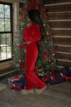 Velour Wide Leg Pant