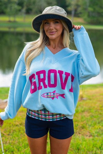 V Neck Sweatshirt