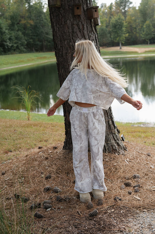 Wide Leg Patch Sweatpant