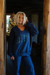 V Neck Sweatshirt