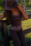 Foldover Wide Leg Pant