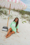 Rolled Neck Towel Sweatshirt