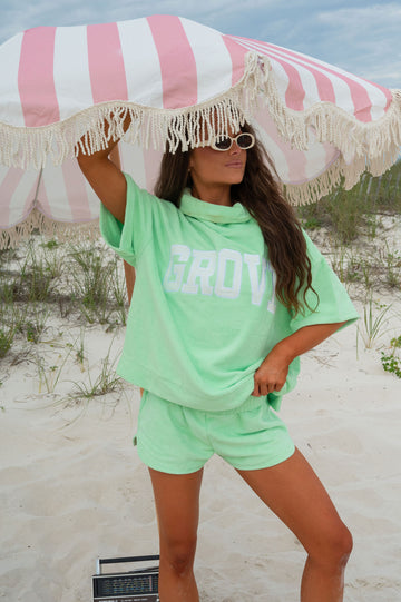 Rolled Neck Towel Sweatshirt