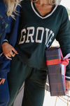 V Neck Sweatshirt