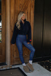 Sherpa Crop Zip Up