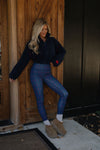 Sherpa Crop Zip Up