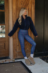 Sherpa Crop Zip Up