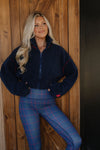 Sherpa Crop Zip Up