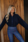 Sherpa Crop Zip Up
