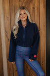 Sherpa Crop Zip Up