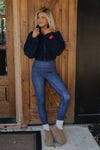 Sherpa Crop Zip Up