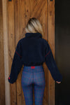 Sherpa Crop Zip Up