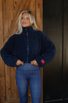Sherpa Crop Zip Up