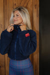 Sherpa Crop Zip Up