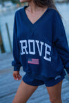 V Neck Sweatshirt