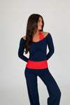 Long Sleeve Halter Top