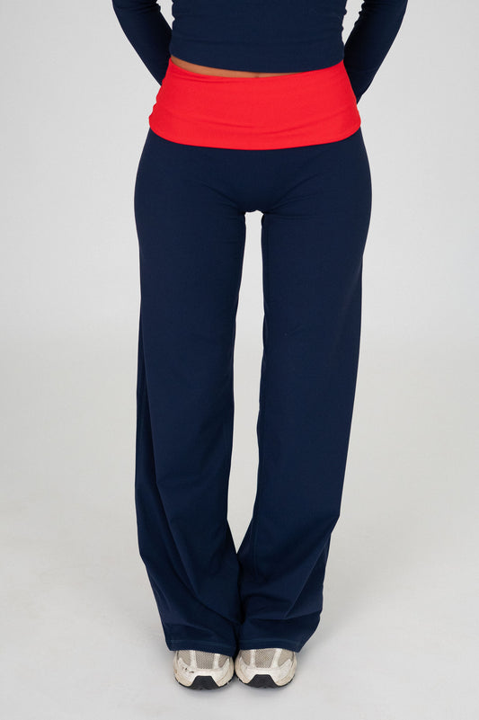 Foldover Wide Leg Pant