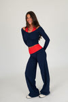 Long Sleeve Halter Top