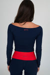 Long Sleeve Halter Top