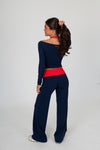 Foldover Wide Leg Pant