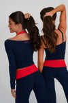 Long Sleeve Halter Top