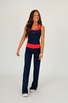 Foldover Wide Leg Pant