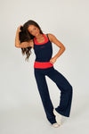 Foldover Wide Leg Pant