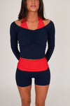 Long Sleeve Halter Top